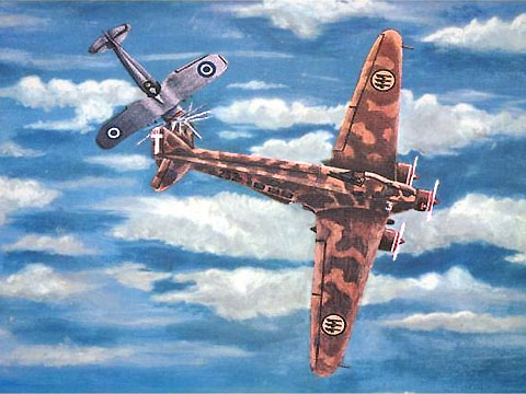 2 November 1940 - During the Greco-Italian War (HAF pilot Marinos Mitralexis, the Greek kamikaze)